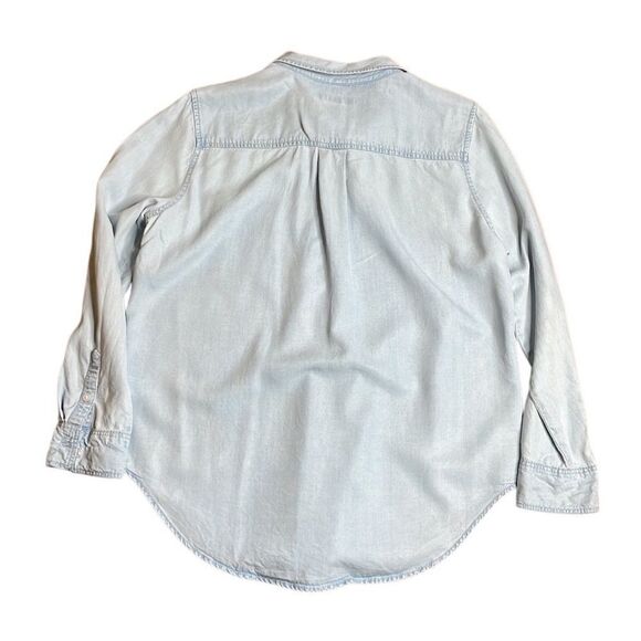 90s Vintage Liz Claiborne Chambay Blue Button Down Large Petite - Picture 5 of 9